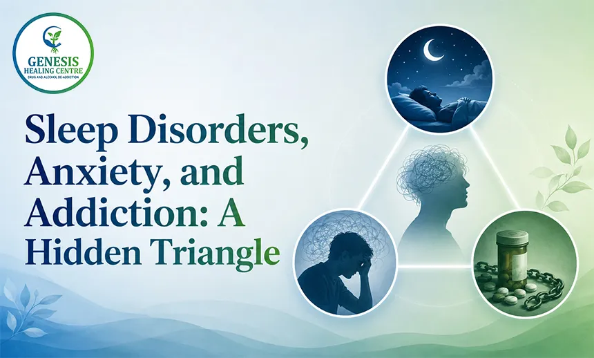 drugs and alcohol treatment in Bhubaneswar, Odisha | Genesishealing - Sleep Disorders, Anxiety, and Addiction: Understanding the Hidden Connection and Finding a Path to Recovery 